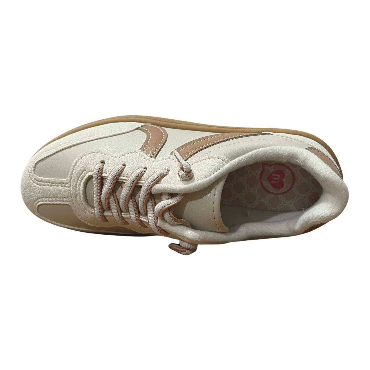 Tênis Casual de Glitter Infantil Menina Molekinha 2574.116 Bege Bege 4