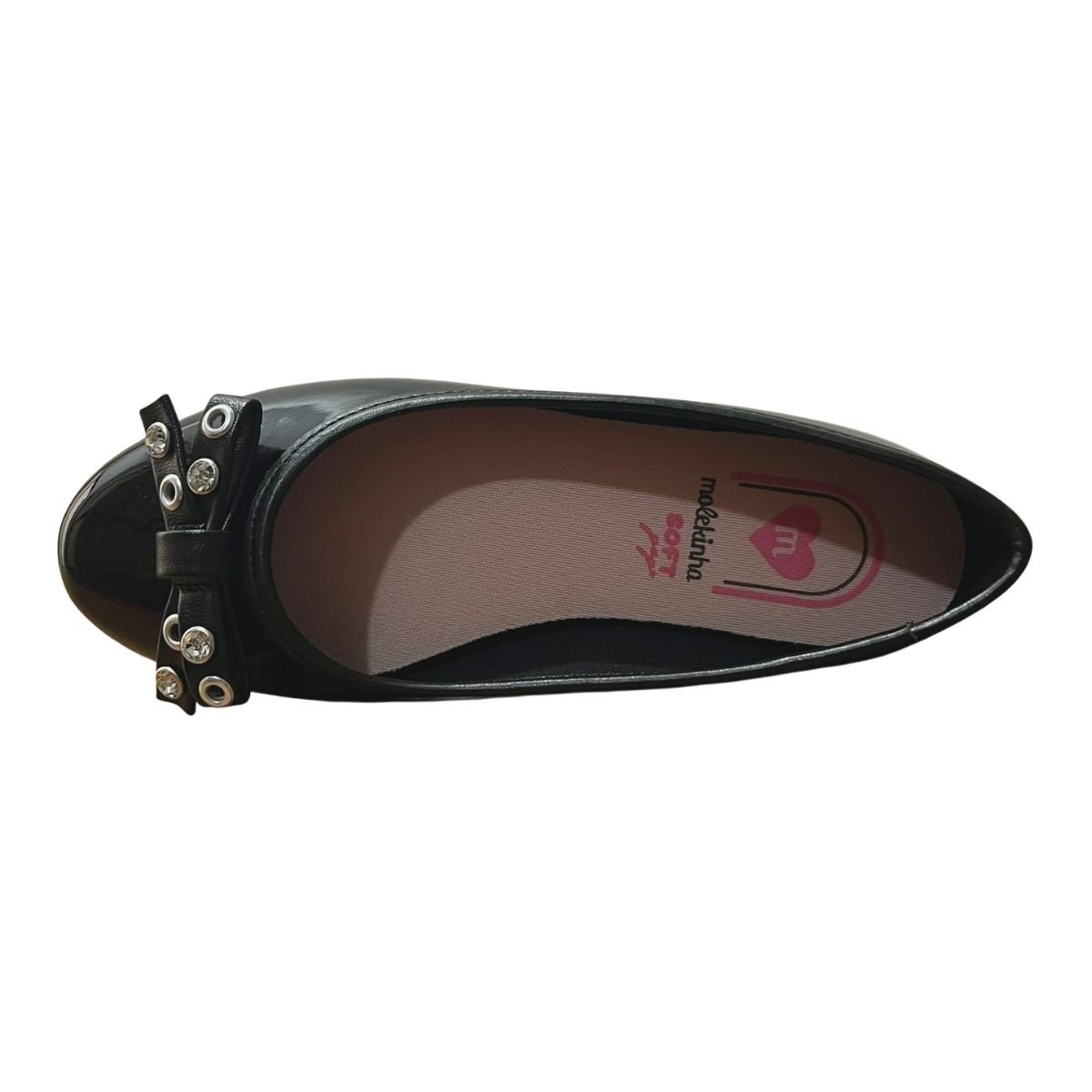 Sapatilha Casual Enfeite Infantil Menina Molekinha 2502.1013 Preto Verniz Preto 4