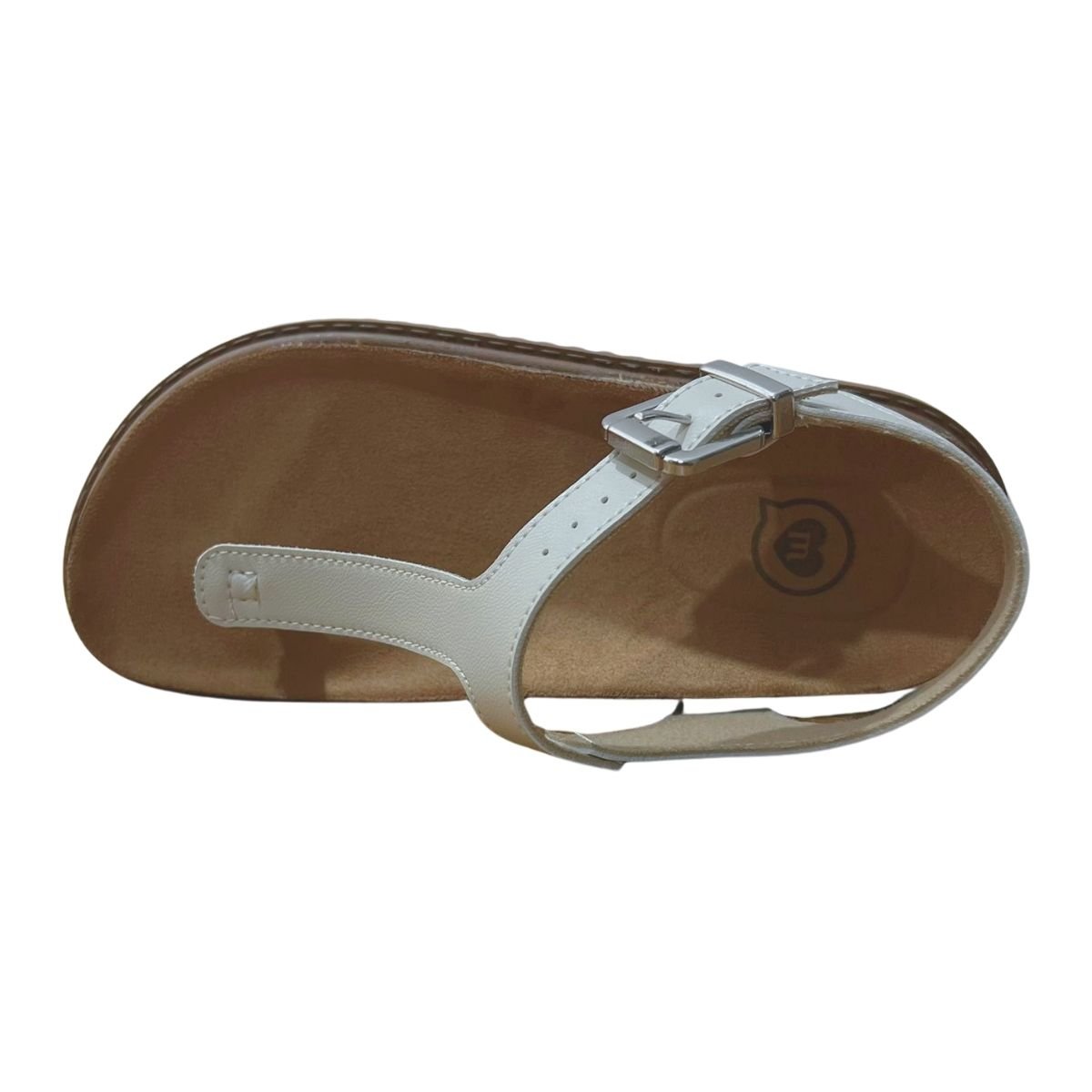Sandália Rasteira Casual Infantil Menina Molekinha 2357.112 Branco Branco 4