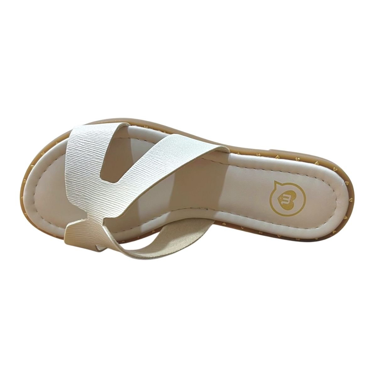 Tamanco Rasteirinha Infantil Menina Molekinha 2342.105 Branco Holográfico Branco 4