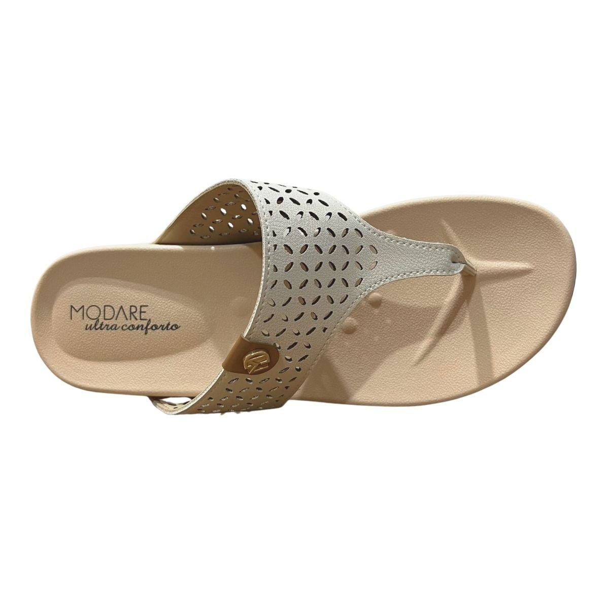 Sandália Rasteira Casual Feminino Modare 7207.104 Branco Branco 4
