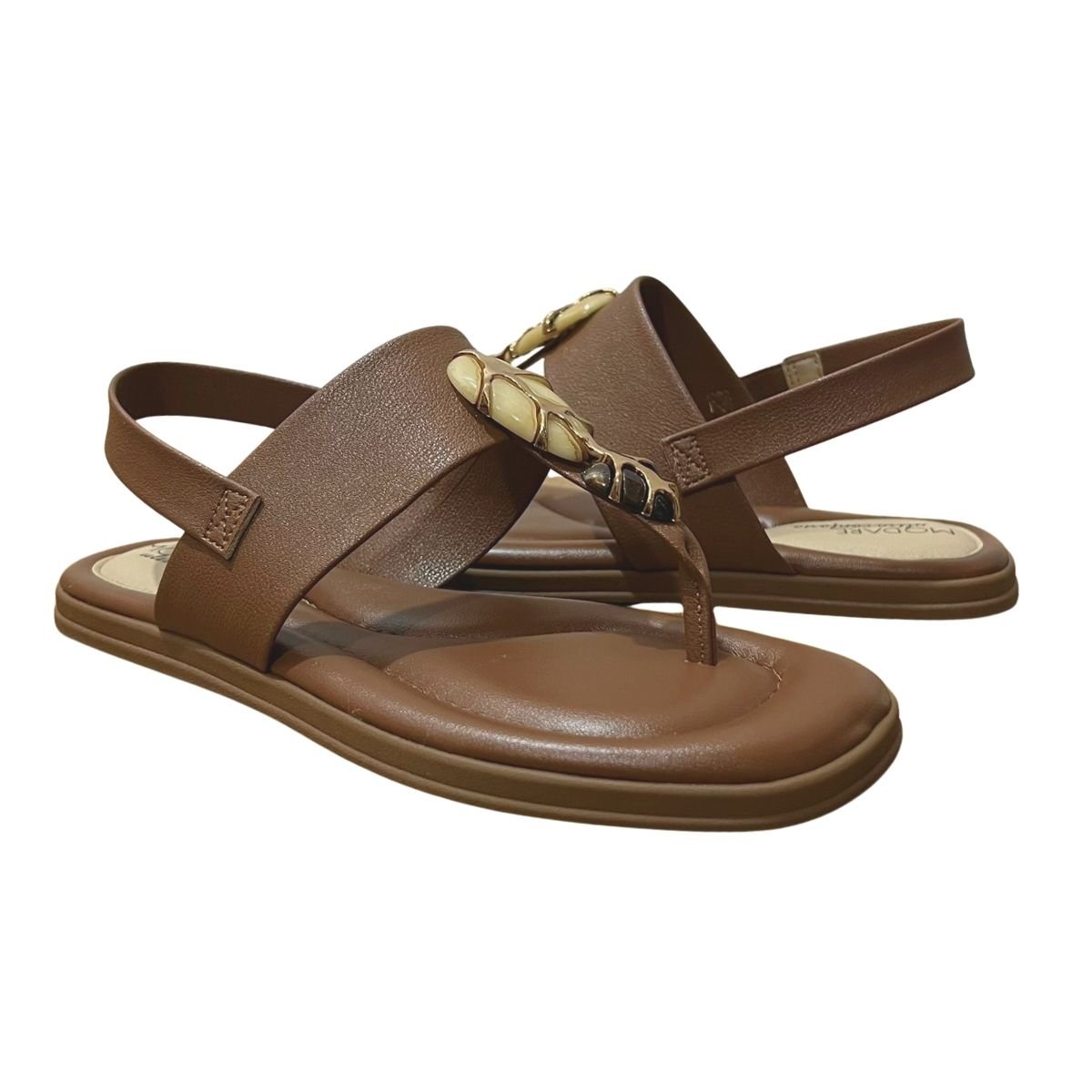 Sandália Rasteira Feminino Modare 7212.103 Marrom Marrom 2