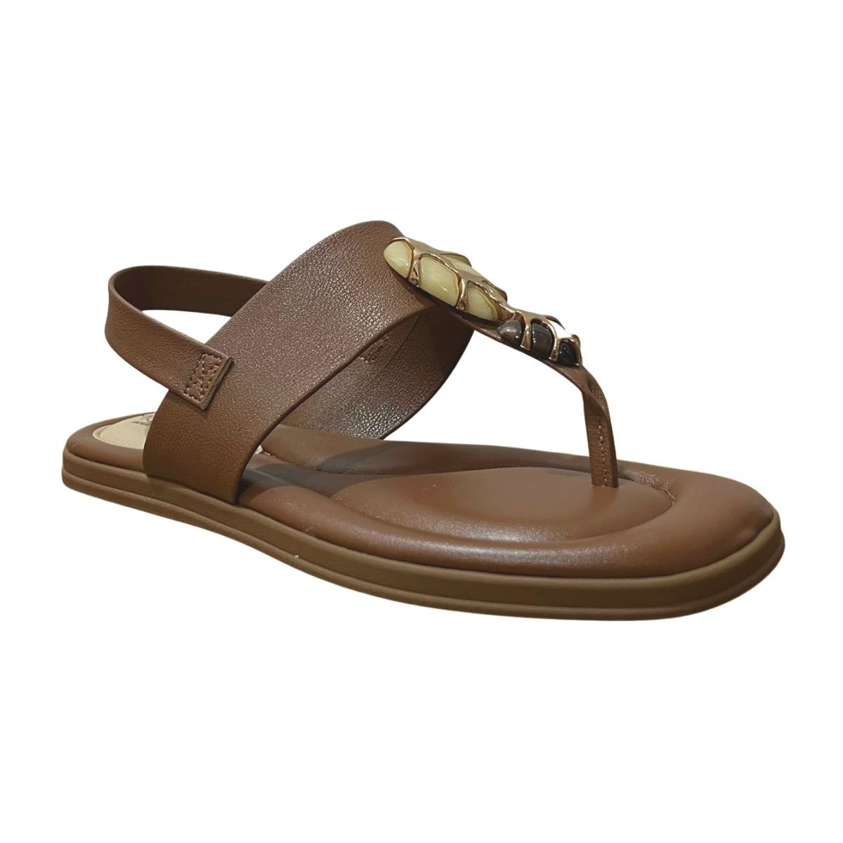 Sandália Rasteira Feminino Modare 7212.103 Marrom Marrom 3