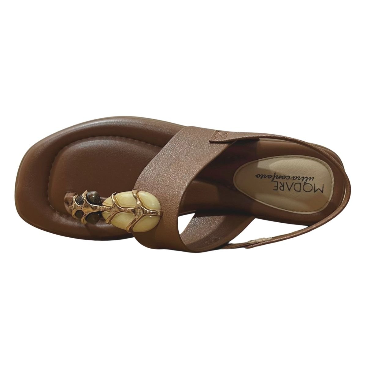 Sandália Rasteira Feminino Modare 7212.103 Marrom Marrom 4