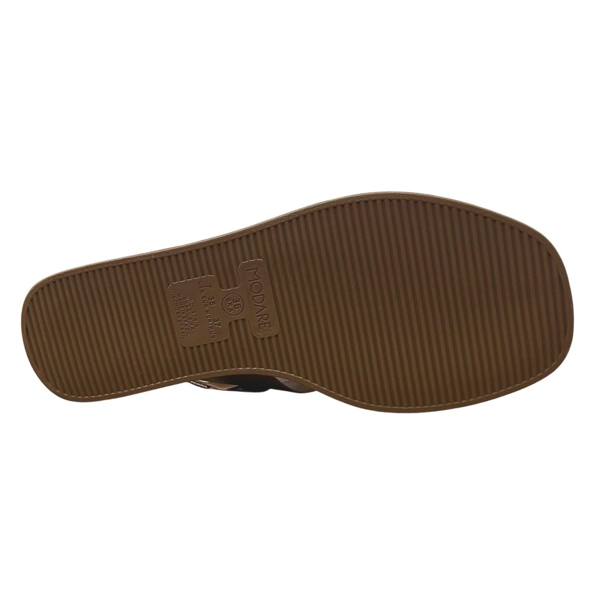 Sandália Rasteira Feminino Modare 7212.103 Marrom Marrom 6