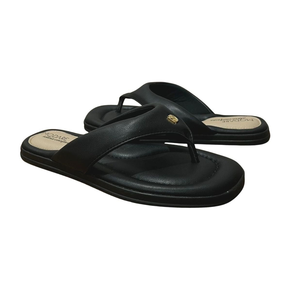 Chinelo Casual Anatômico Feminino Modare 7212.102 Preto Preto 2