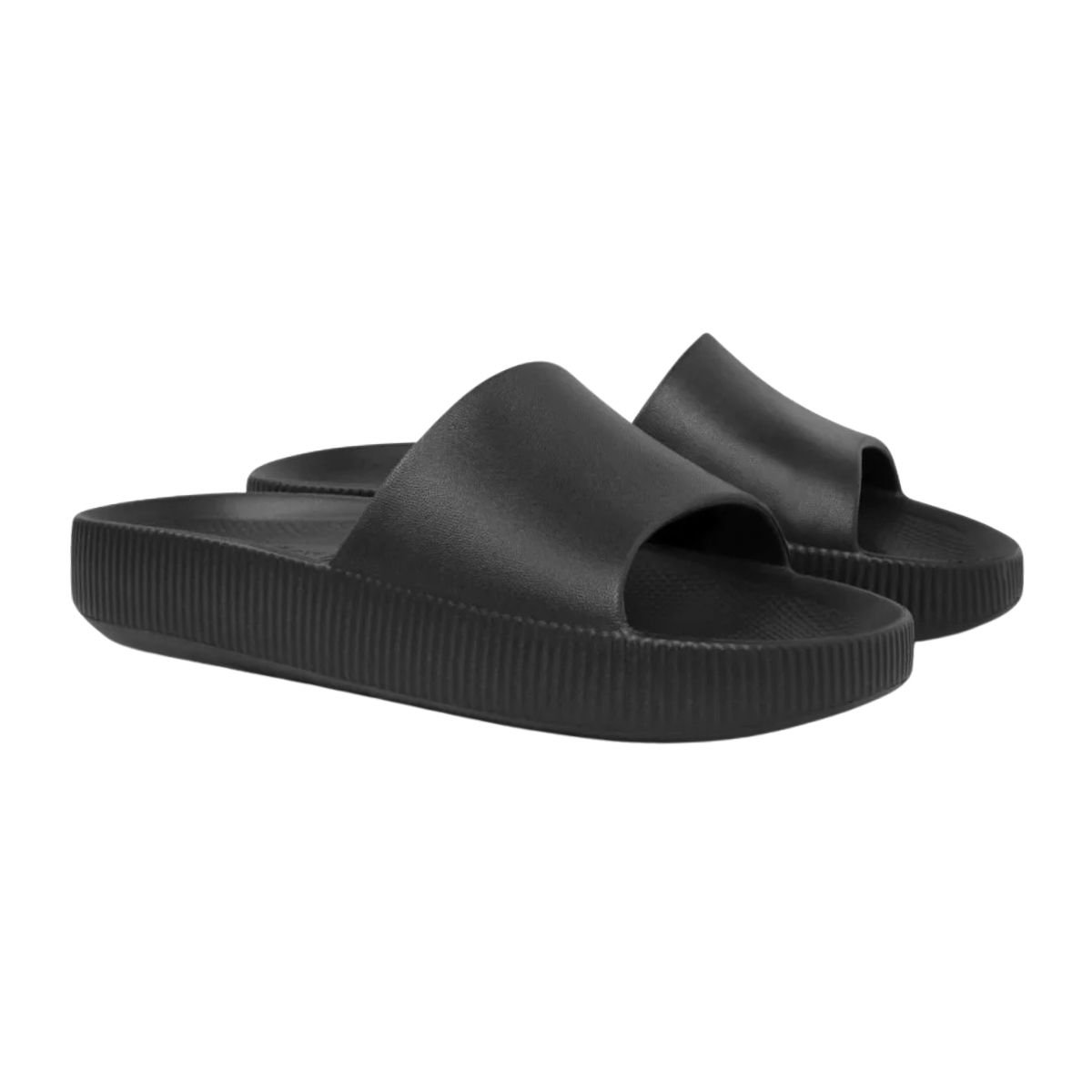 Chinelo Nuvem Plataforma EVA Feminino Usaflex AG0501001 Preto Preto 2