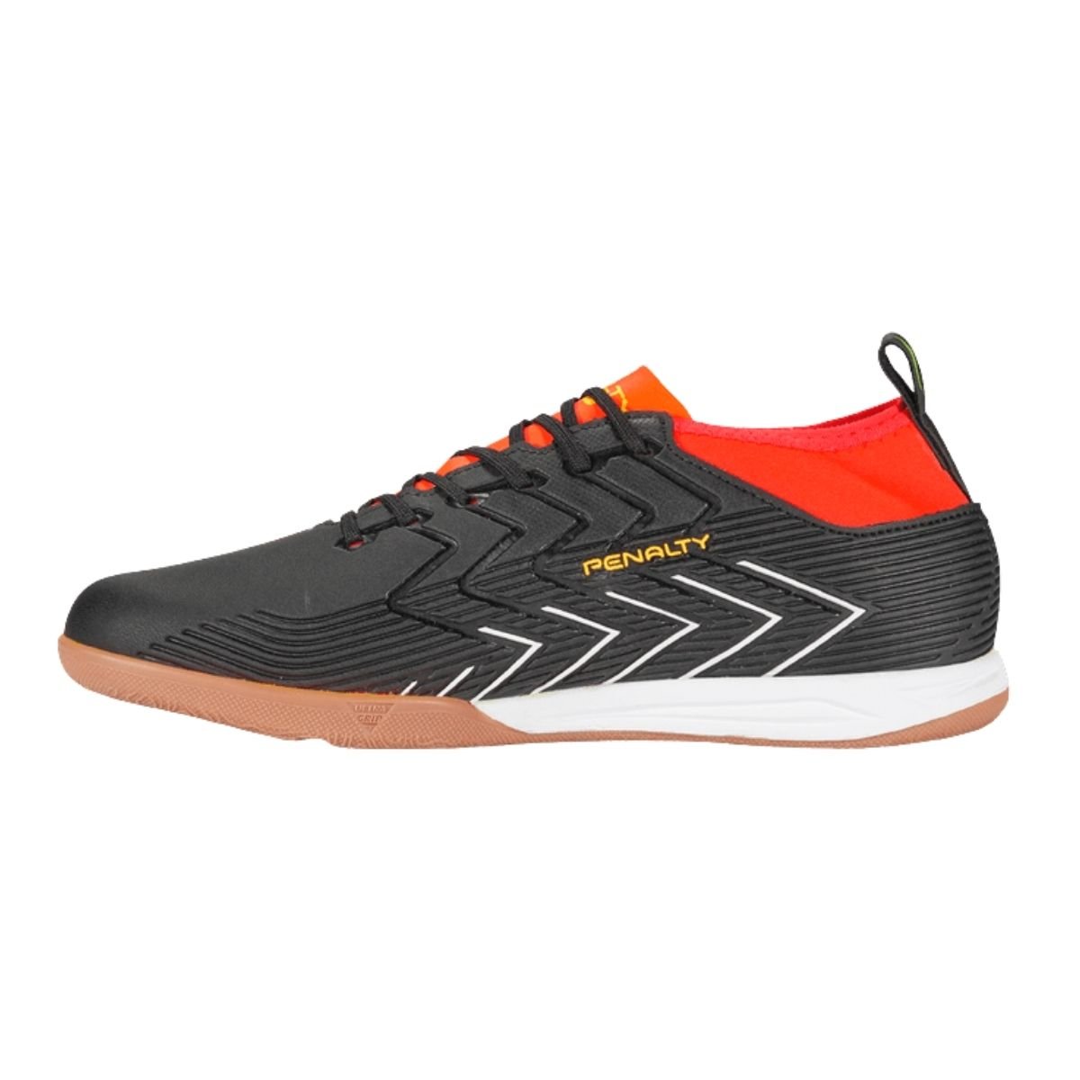 Chuteira Futsal Masculino Penalty Storm Y-3 Preto Preto/Laranja 4