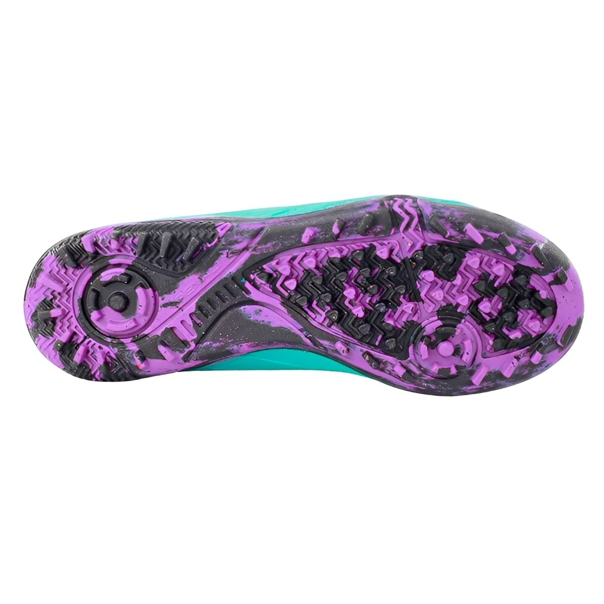 Chuteira Society Infantil Menino Penalty Matis Kids XXI Verde Verde/Roxo 6