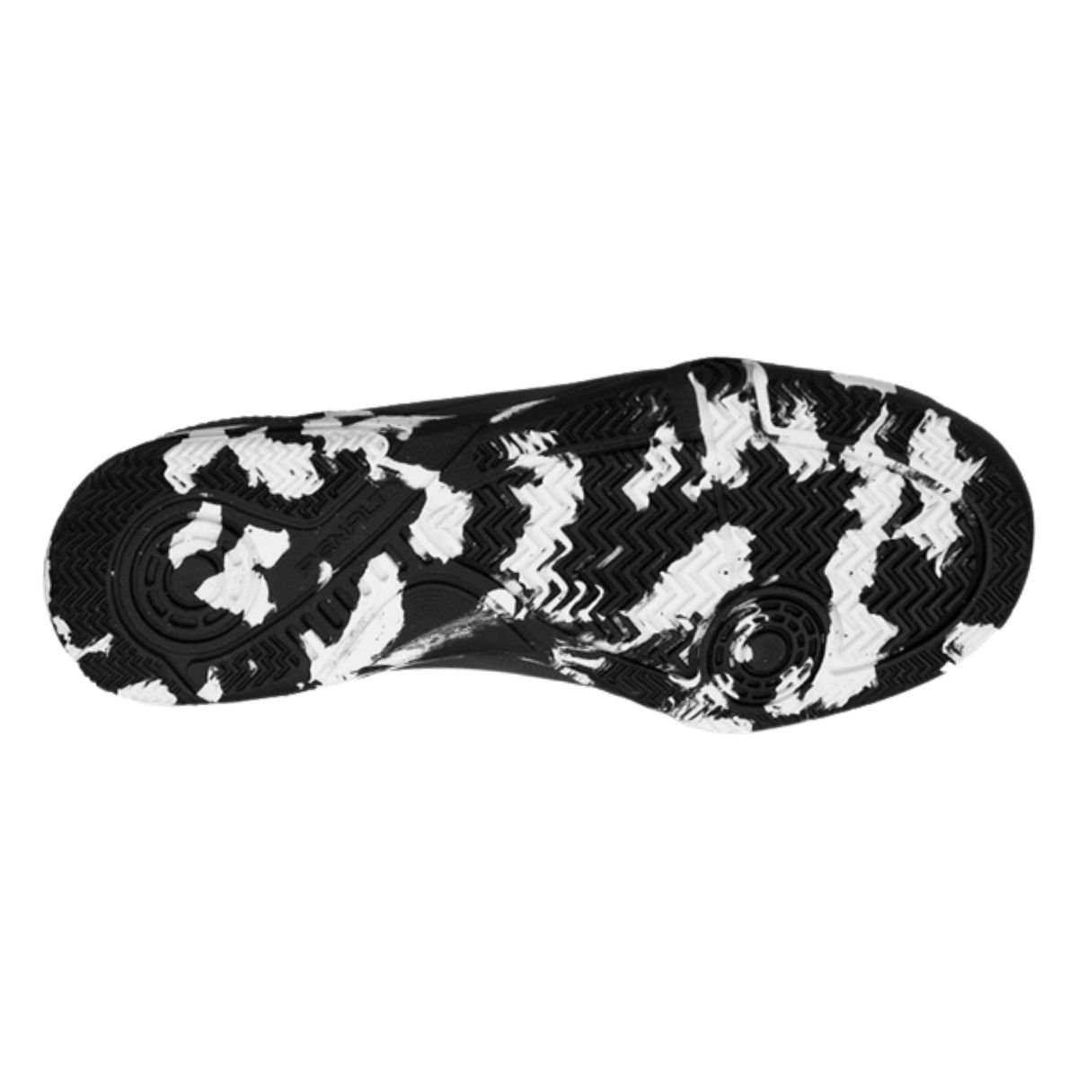 Chuteira Futsal Infantil Menino Penalty Matis Kids XXI Preto Preto/Branco/Laranja 5