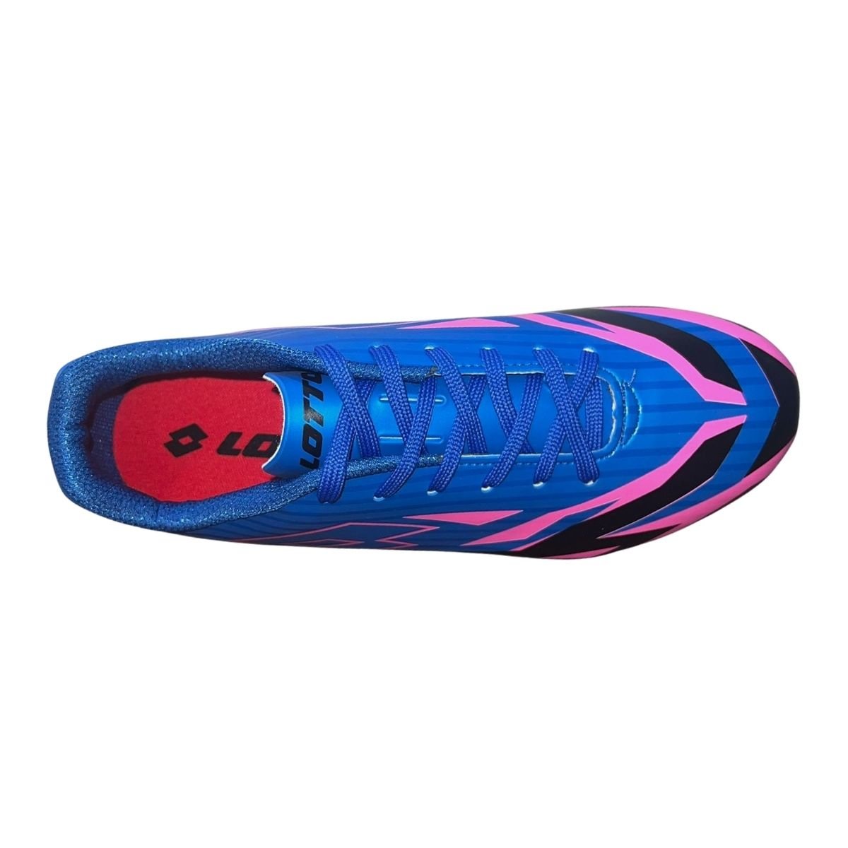 Chuteira Campo Infantil Menino Lotto 10703 Solista Fulmine B700 Azul Azul/Rosa/Preto 4