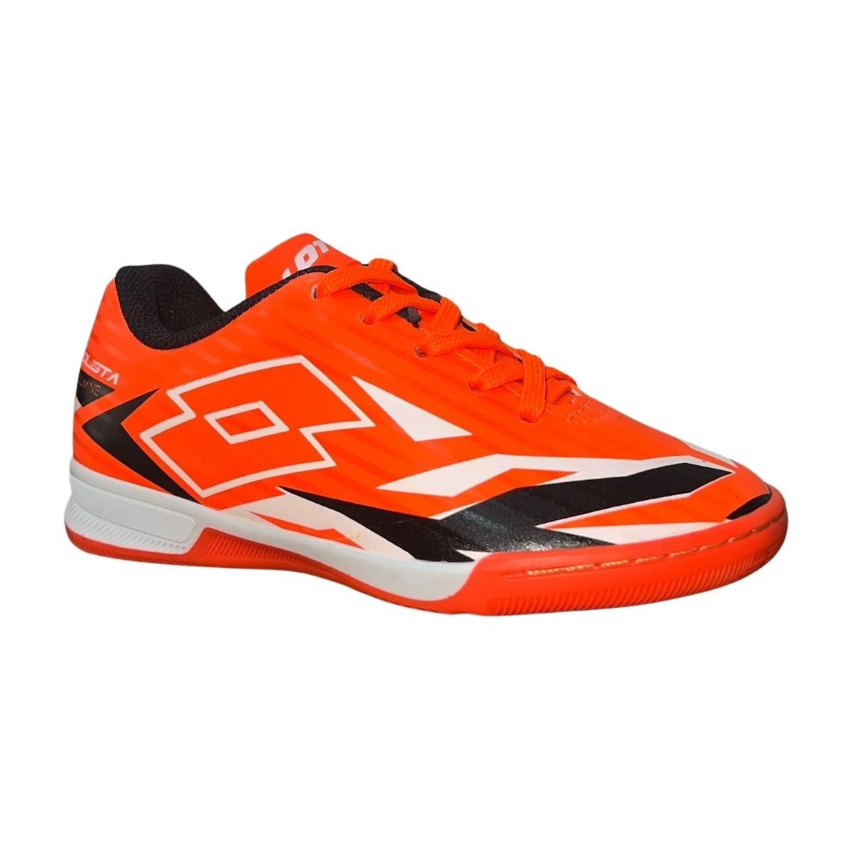 Chuteira Futsal Infantil Menino Lotto 10703 Solista Fulmine B700 Laranja Laranja/Preto/Branco 3