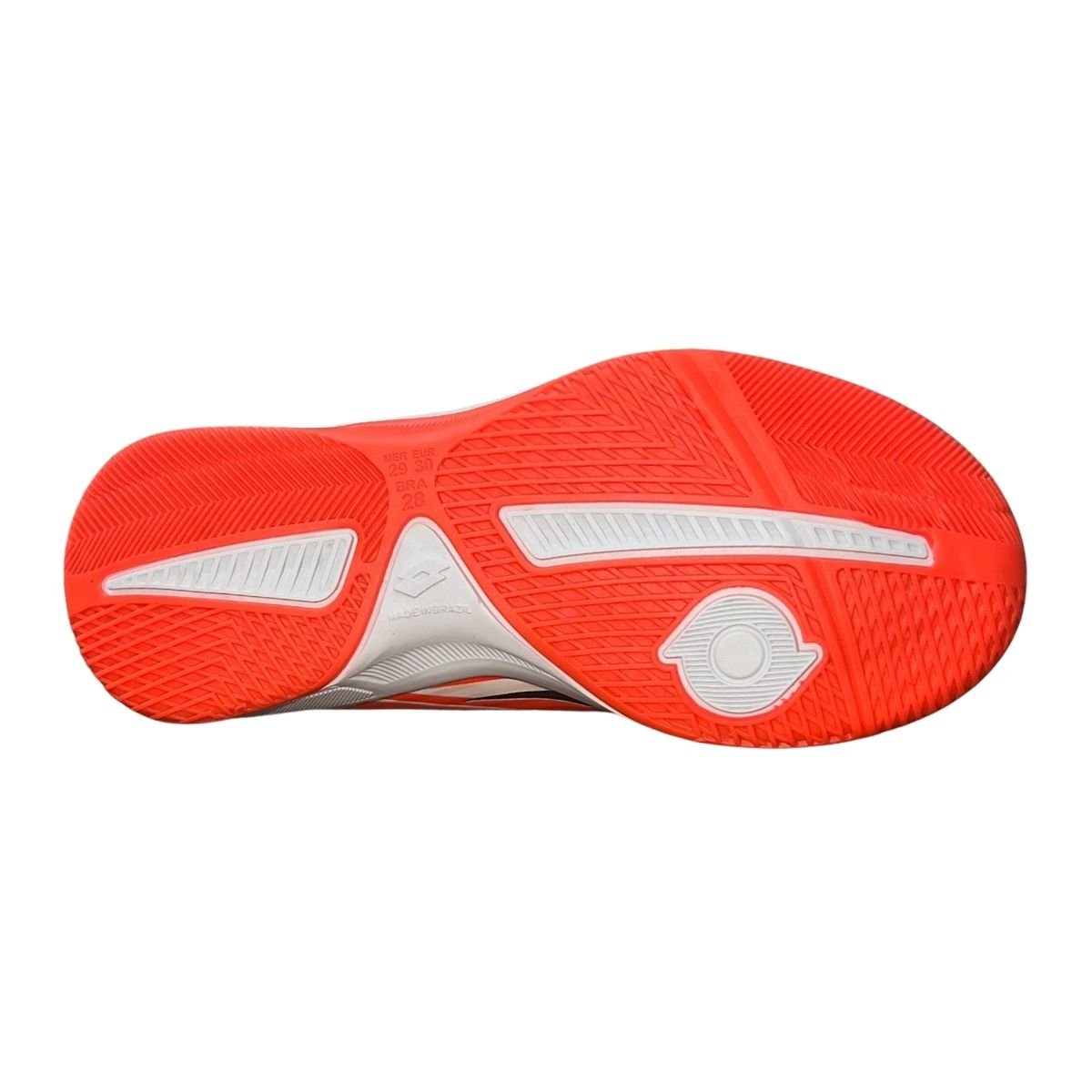 Chuteira Futsal Infantil Menino Lotto 10703 Solista Fulmine B700 Laranja Laranja/Preto/Branco 6