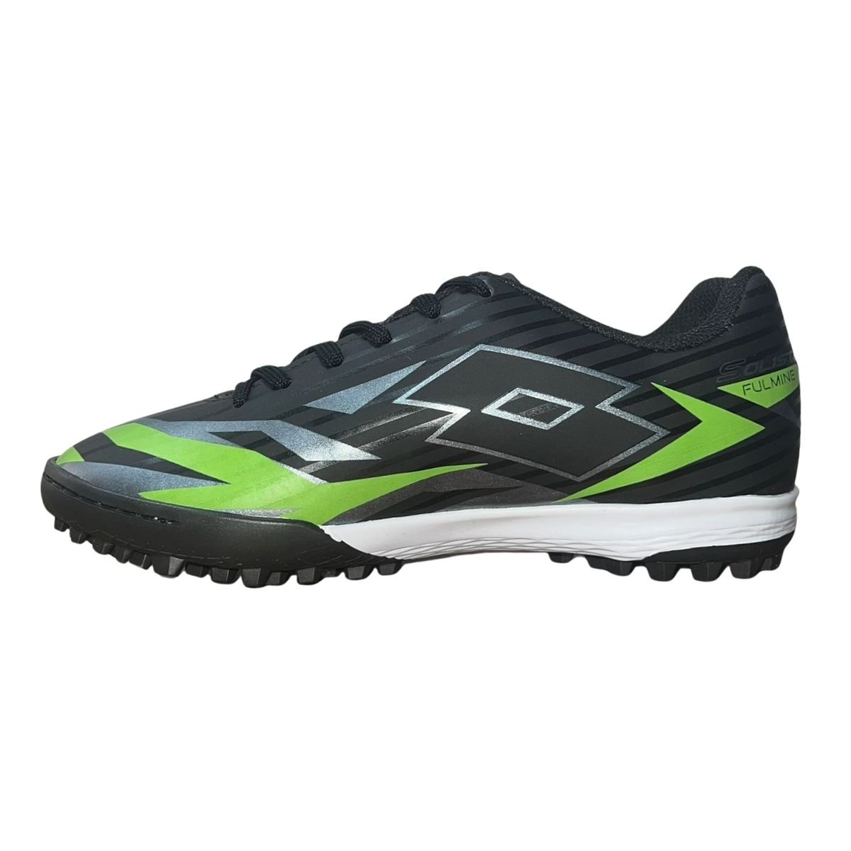 Chuteira Society Masculino Lotto 10703 Solista Fulmine B700 Preto