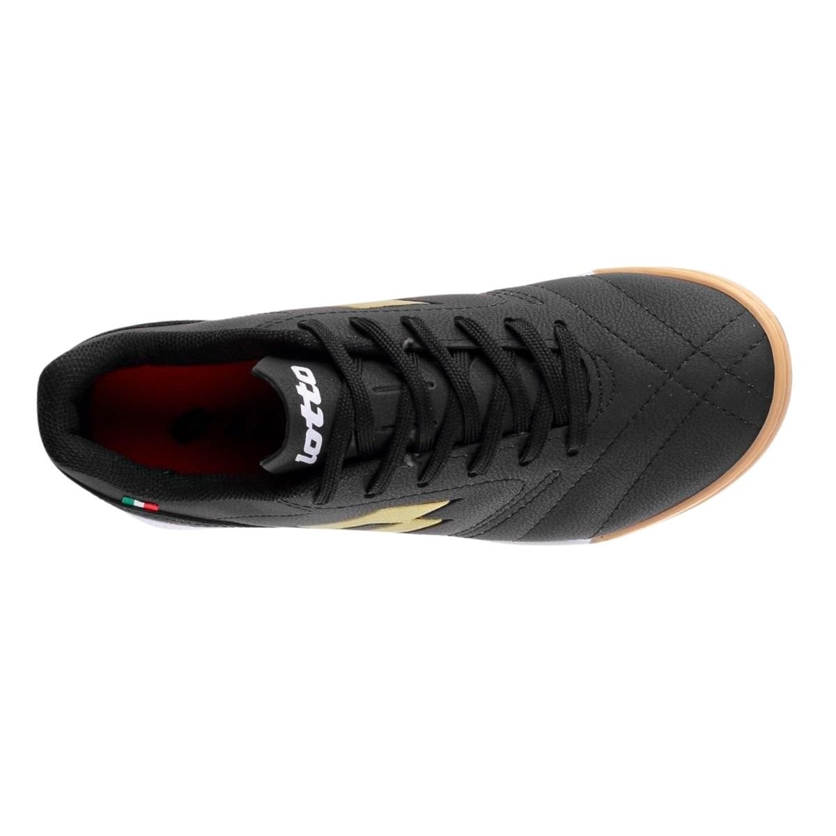 Chuteira Futsal Masculino Lotto 10602 Stadio Classic B700 Preto Preto 5