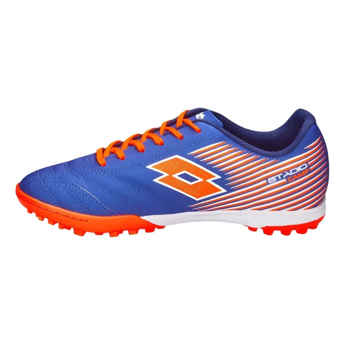 Chuteira Society Infantil Menino Lotto 10702 Stadio Camp B700 Marinho Marinho/Laranja 5
