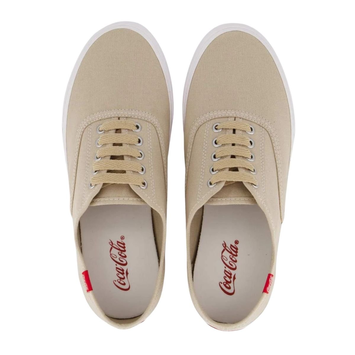 Tênis Casual Masculino Coca-Cola CC0471 Kick Summer Bege Bege 3