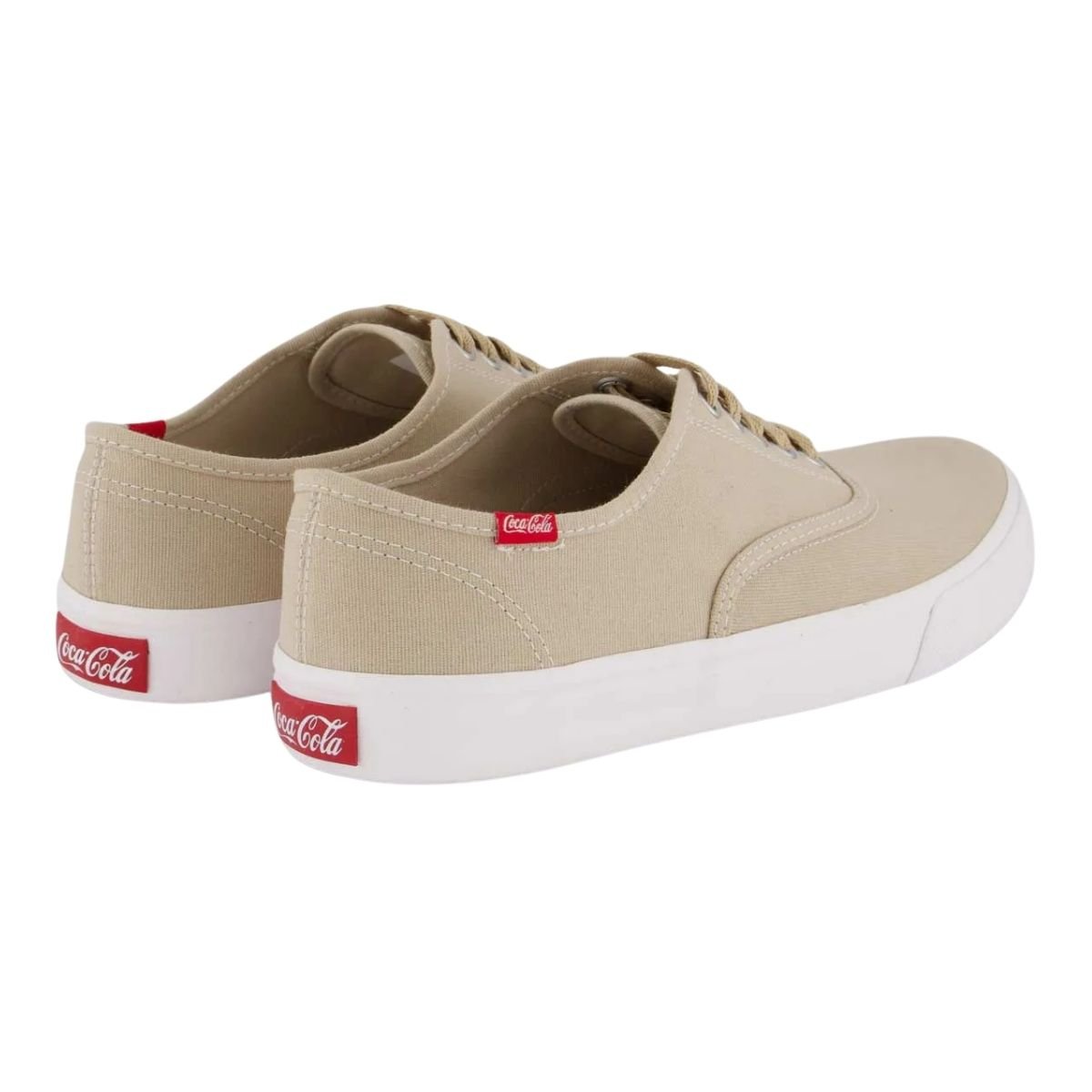 Tênis Casual Masculino Coca-Cola CC0471 Kick Summer Bege Bege 4
