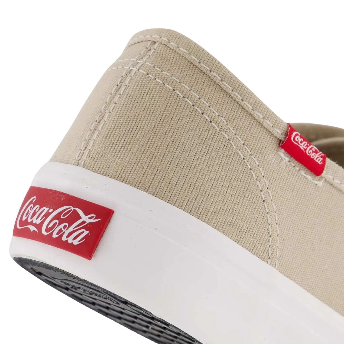 Tênis Casual Masculino Coca-Cola CC0471 Kick Summer Bege Bege 5