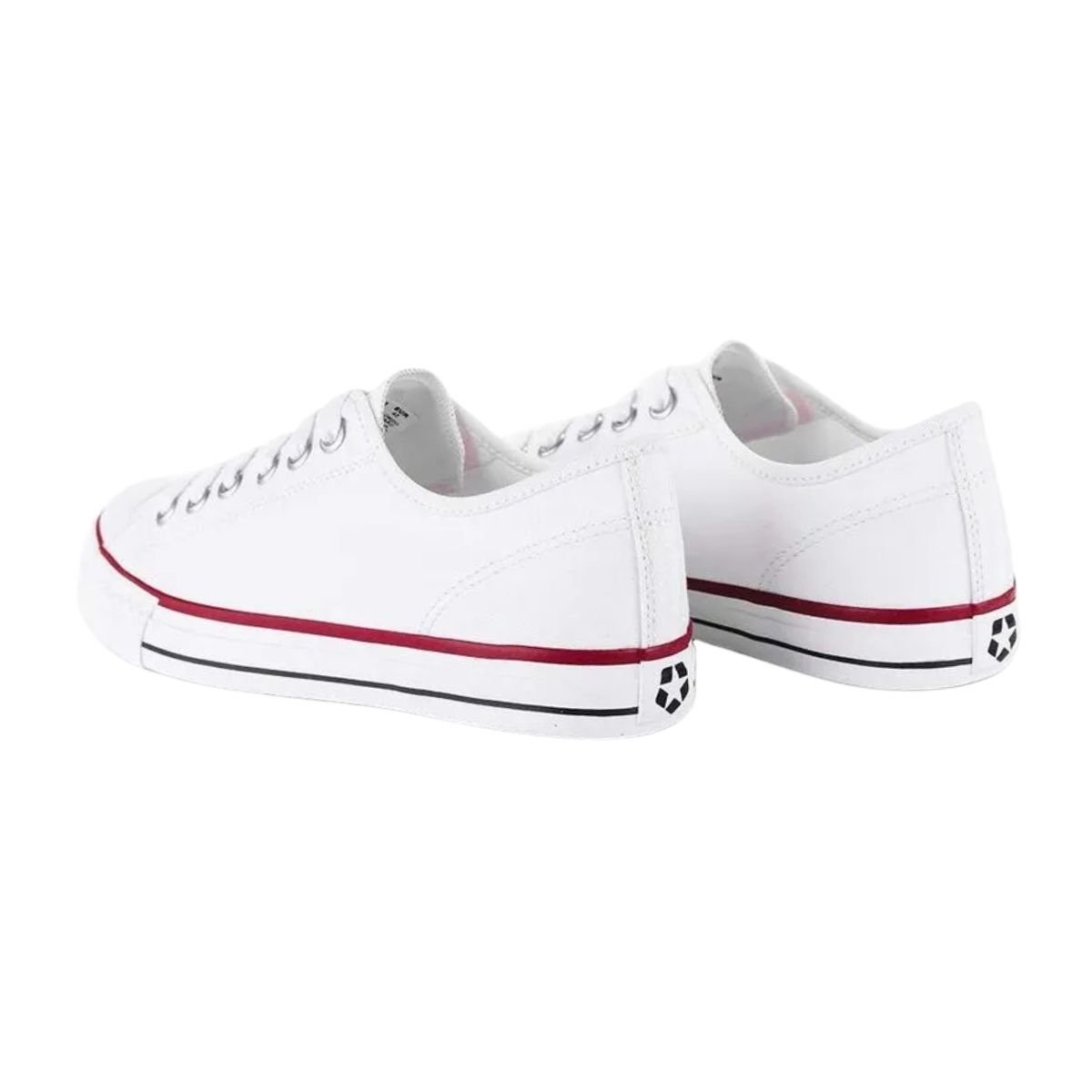 Tênis Casual de Lona Masculino Street Star ST0700 Basket Classic Branco Branco 3