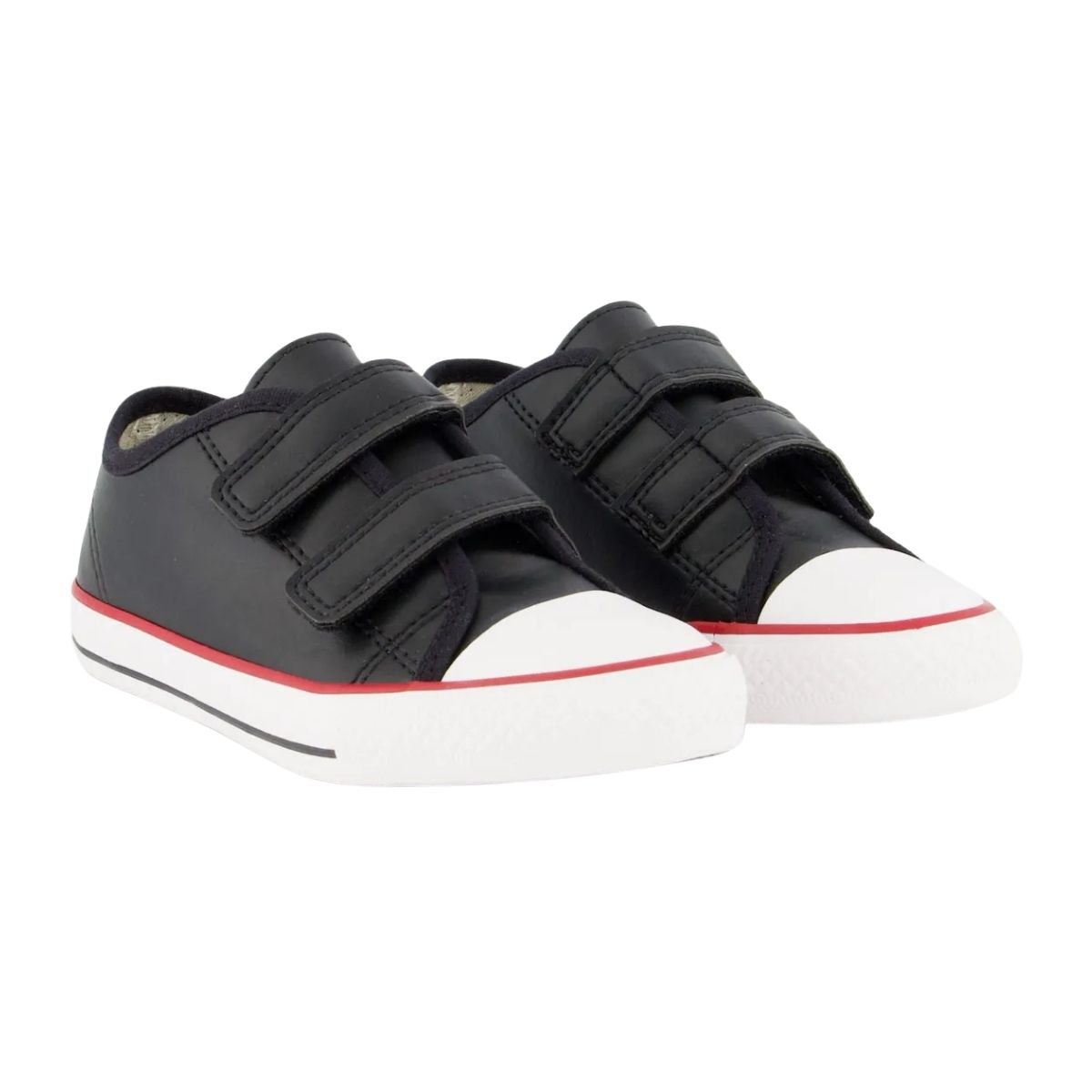Tênis Casual Infantil Menino Diversão DI0008 Mini Pedro Preto Preto 2