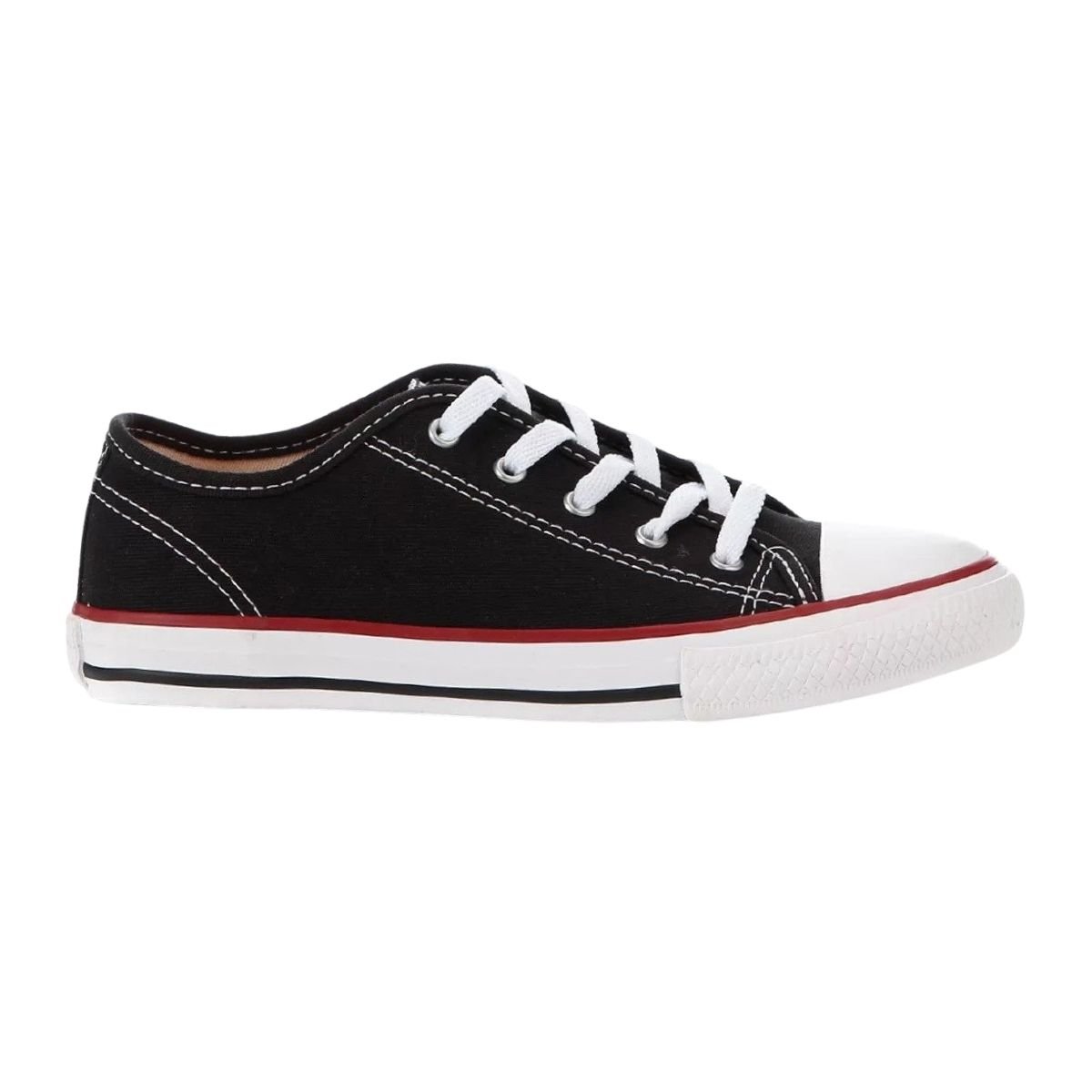 Tênis Casual Infantil Menino Diversão DI0002 Canvas Low Preto