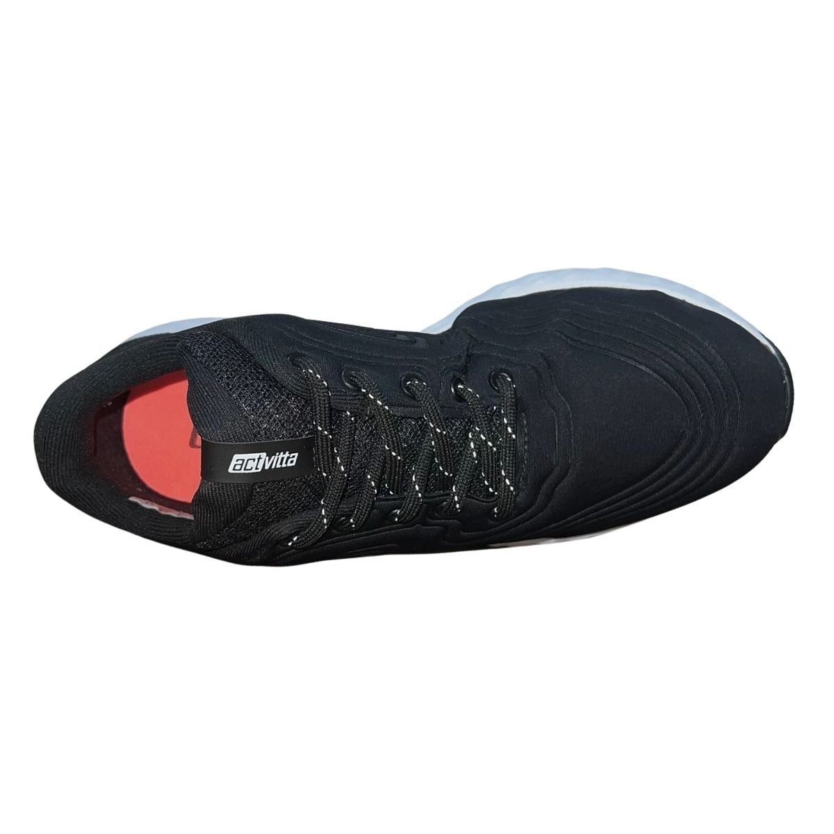 Tênis Esportivo de Lona Feminino Actvitta 4836.109 Preto Preto 4