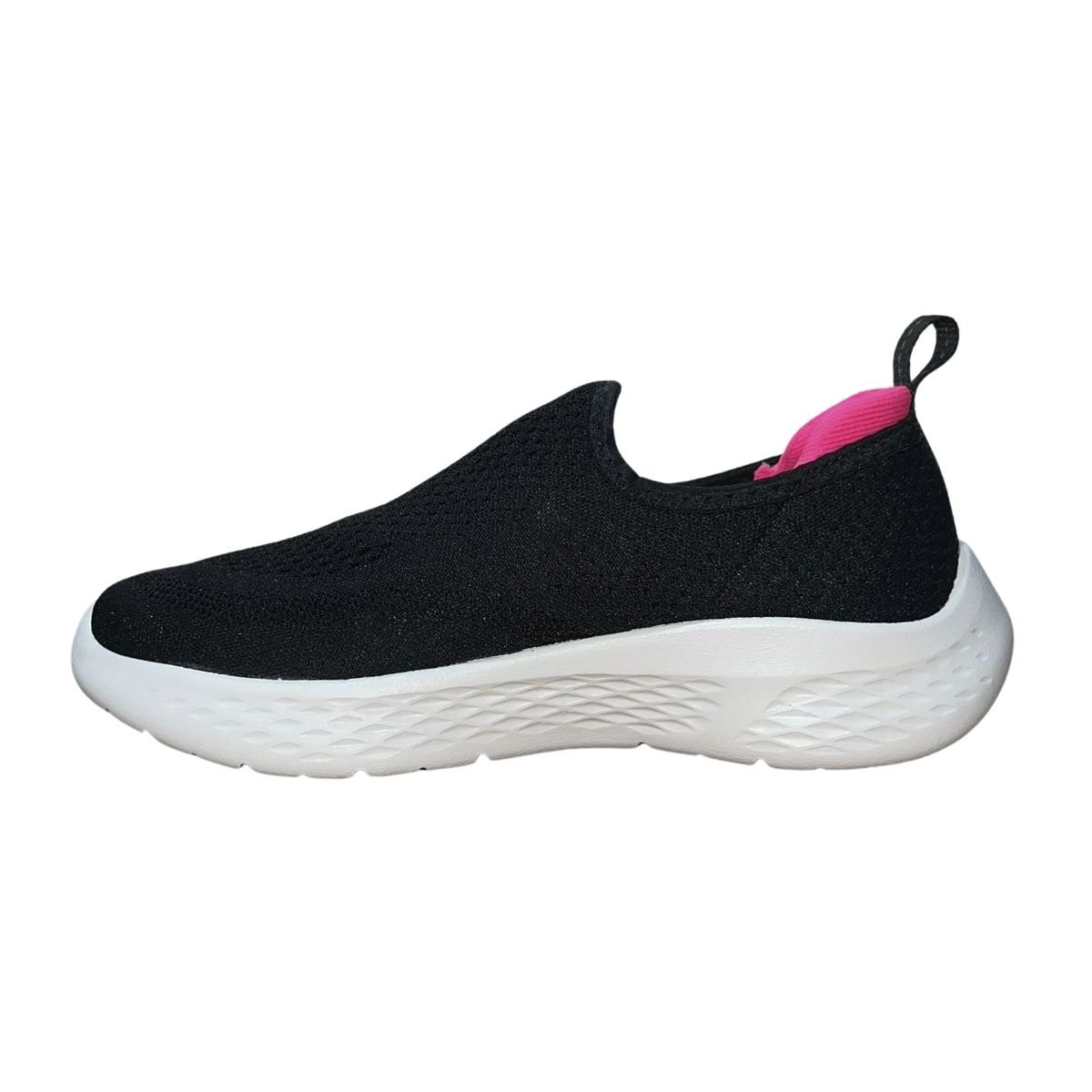 Tênis Esportivo Slip On de Malha Feminino Actvitta 4845.100 Preto Branco Preto 5