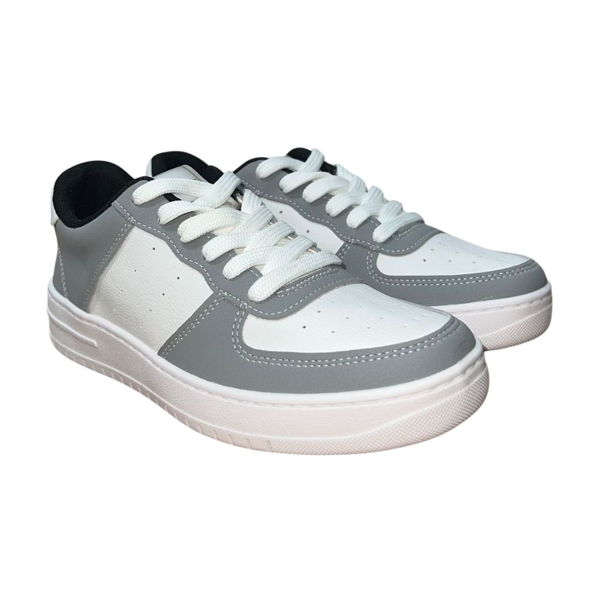 Tênis Casual Masculino Actvitta 4929.101 Branco Cinza Branco/Cinza 2