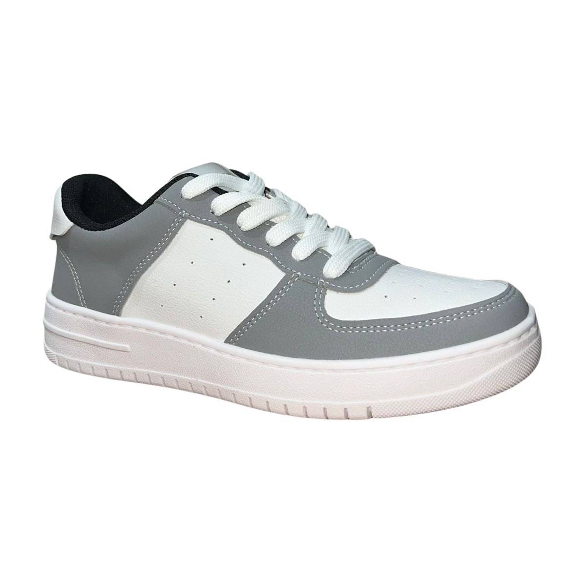 Tênis Casual Masculino Actvitta 4929.101 Branco Cinza Branco/Cinza 3