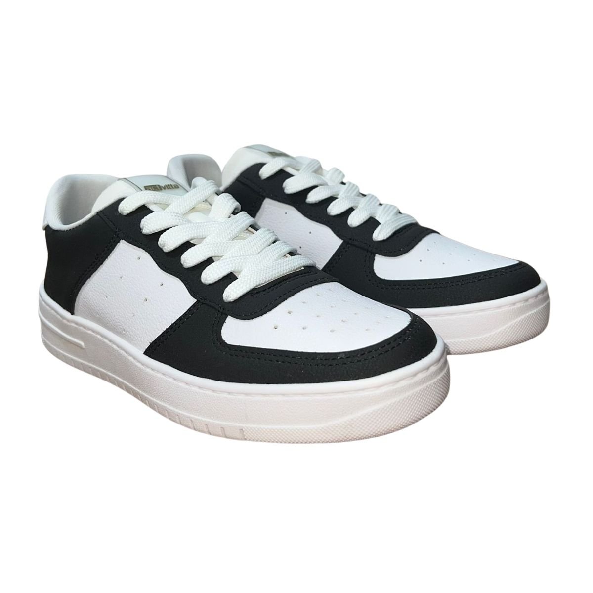 Tênis Casual Masculino Actvitta 4929.101 Branco Preto Branco/Preto 2