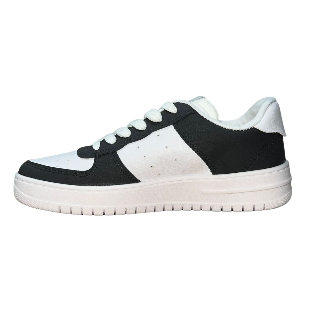 Tênis Casual Masculino Actvitta 4929.101 Branco Preto Branco/Preto 5