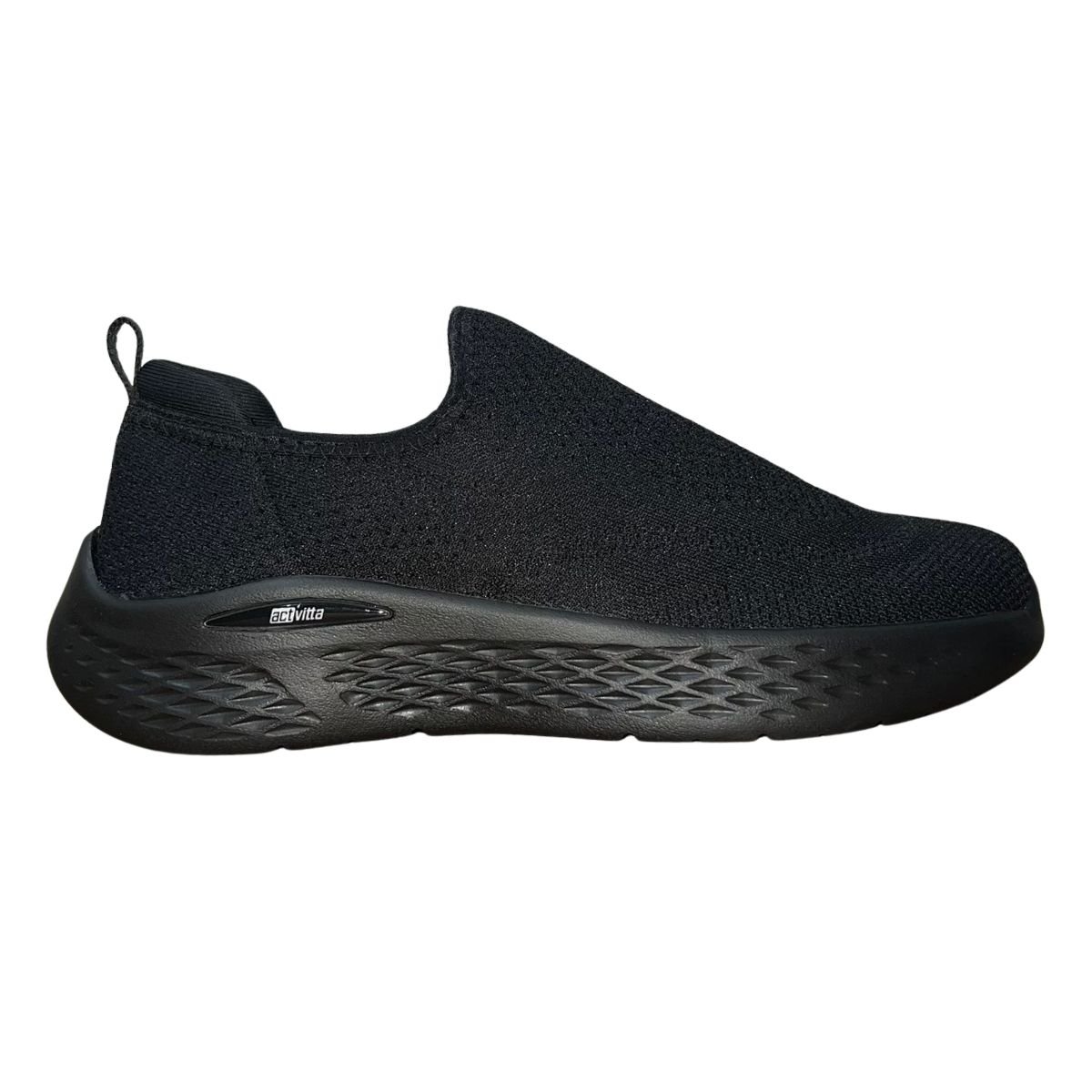 Tênis Slip On Esportivo de Malha Masculino Actvitta 4935.100 Preto