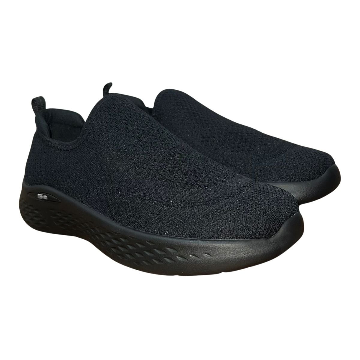 Tênis Slip On Esportivo de Malha Masculino Actvitta 4935.100 Preto Preto 2