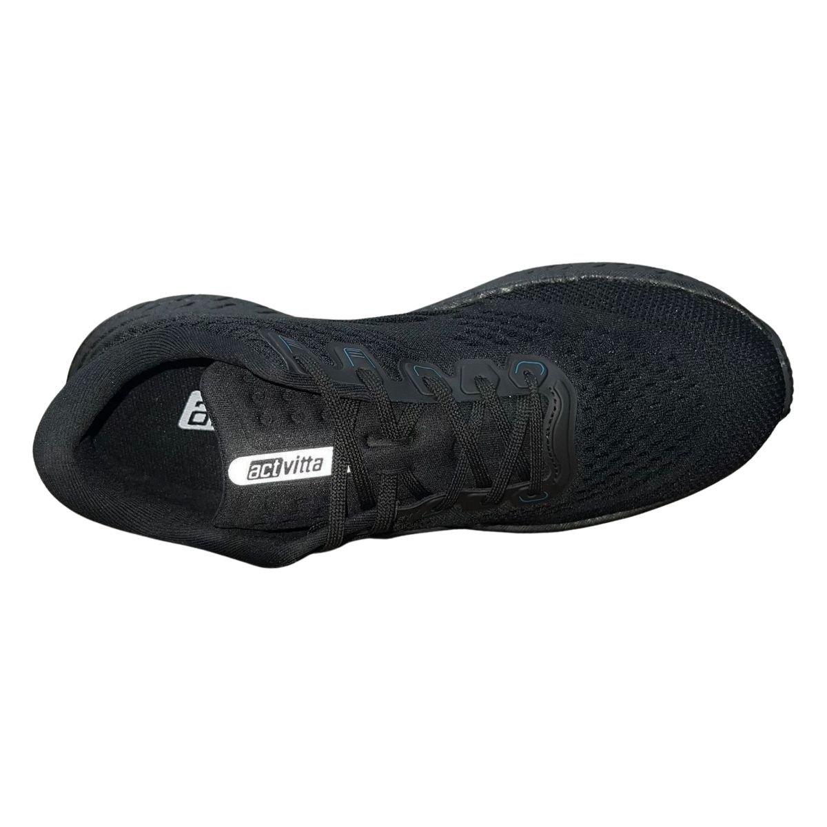 Tênis Esportivo de Malha Masculino Actvitta 4931.100 Preto Preto 4