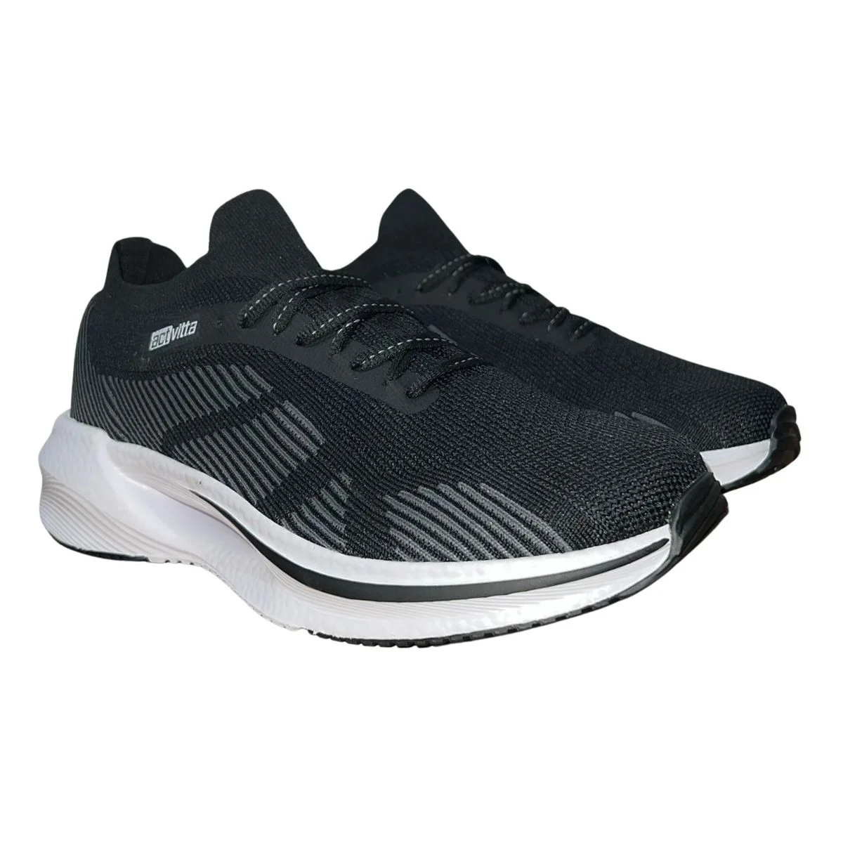 Tênis Esportivo de Malha Masculino Actvitta 4927.202 Preto Preto 2