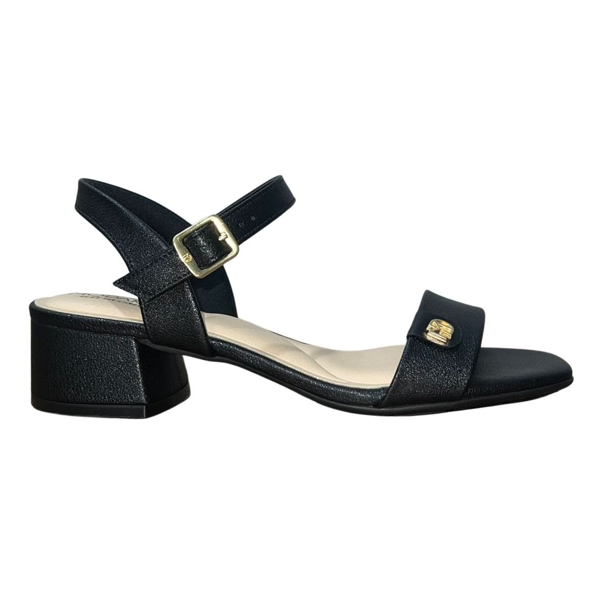 Sandália Casual de Salto Bloco Feminino Modare 7211.101 Preto