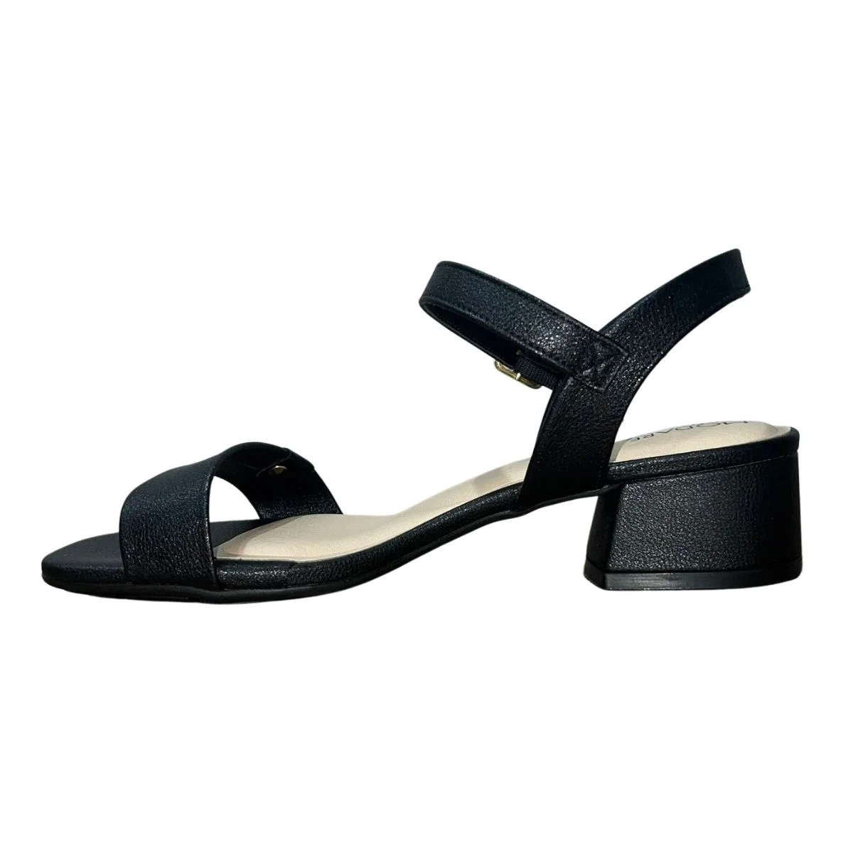 Sandália Casual de Salto Bloco Feminino Modare 7211.101 Preto Preto 5