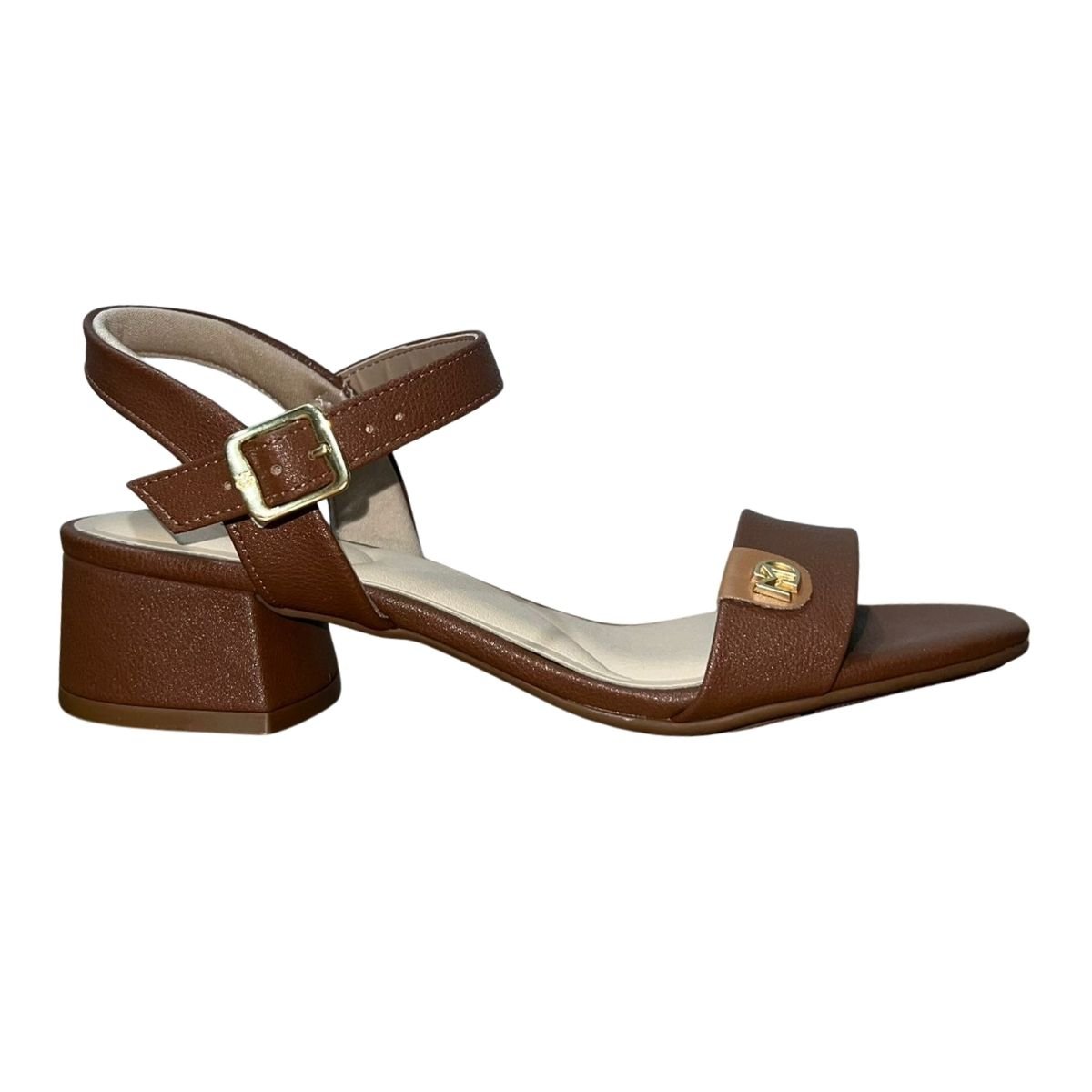 Sandália Casual de Salto Bloco Feminino Modare 7211.101 Marrom