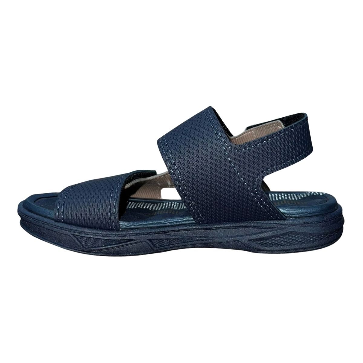 Sandália Papete Infantil Menino Molekinho 2402.744 Marinho Bege/Preto 5