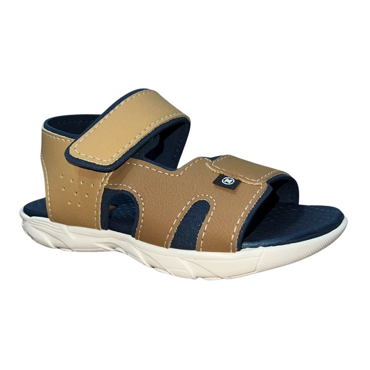 Sandália Papete Infantil Menino Molekinho 2400.339 Marrom Marrom 3