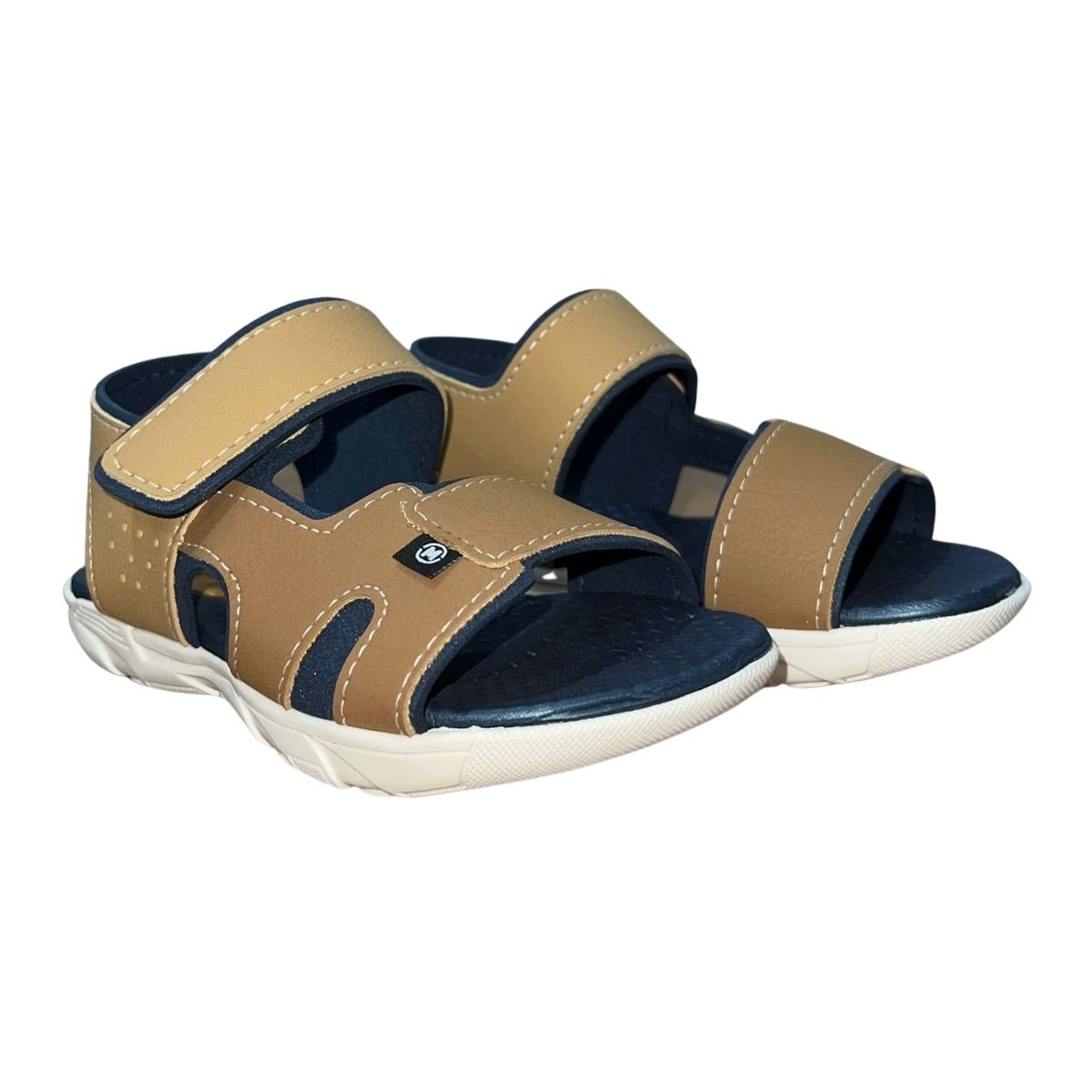 Sandália Papete Infantil Menino Molekinho 2400.339 Marrom Marrom 2