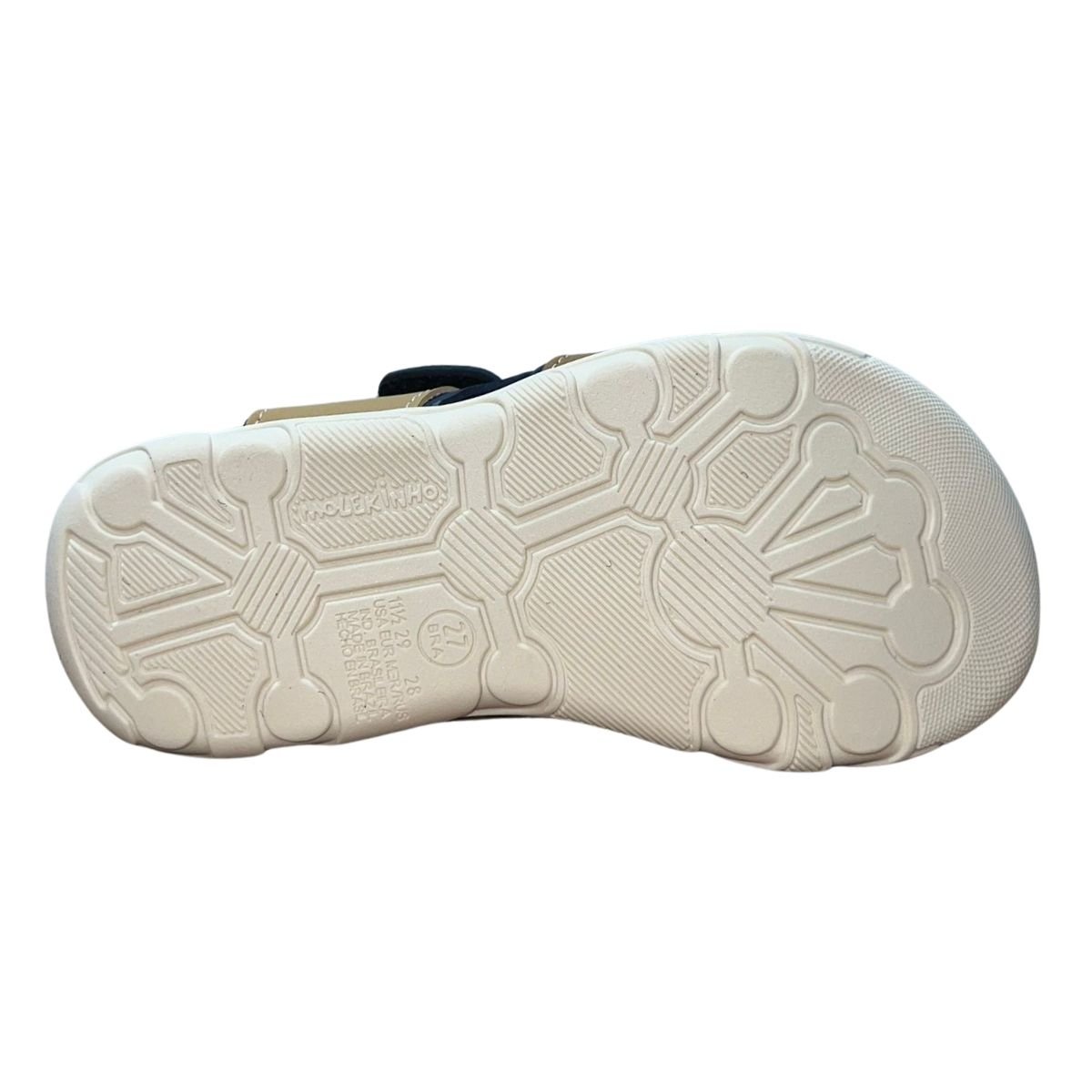 Sandália Papete Infantil Menino Molekinho 2400.339 Marrom Marrom 6