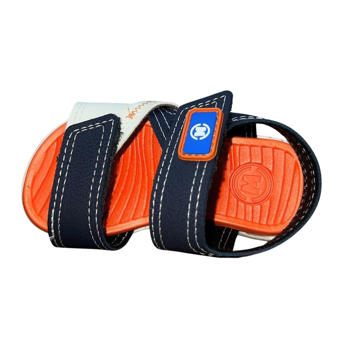 Sandália Papete Infantil Menino Molekinho 2135.763 Marinho Marinho/Branco 4