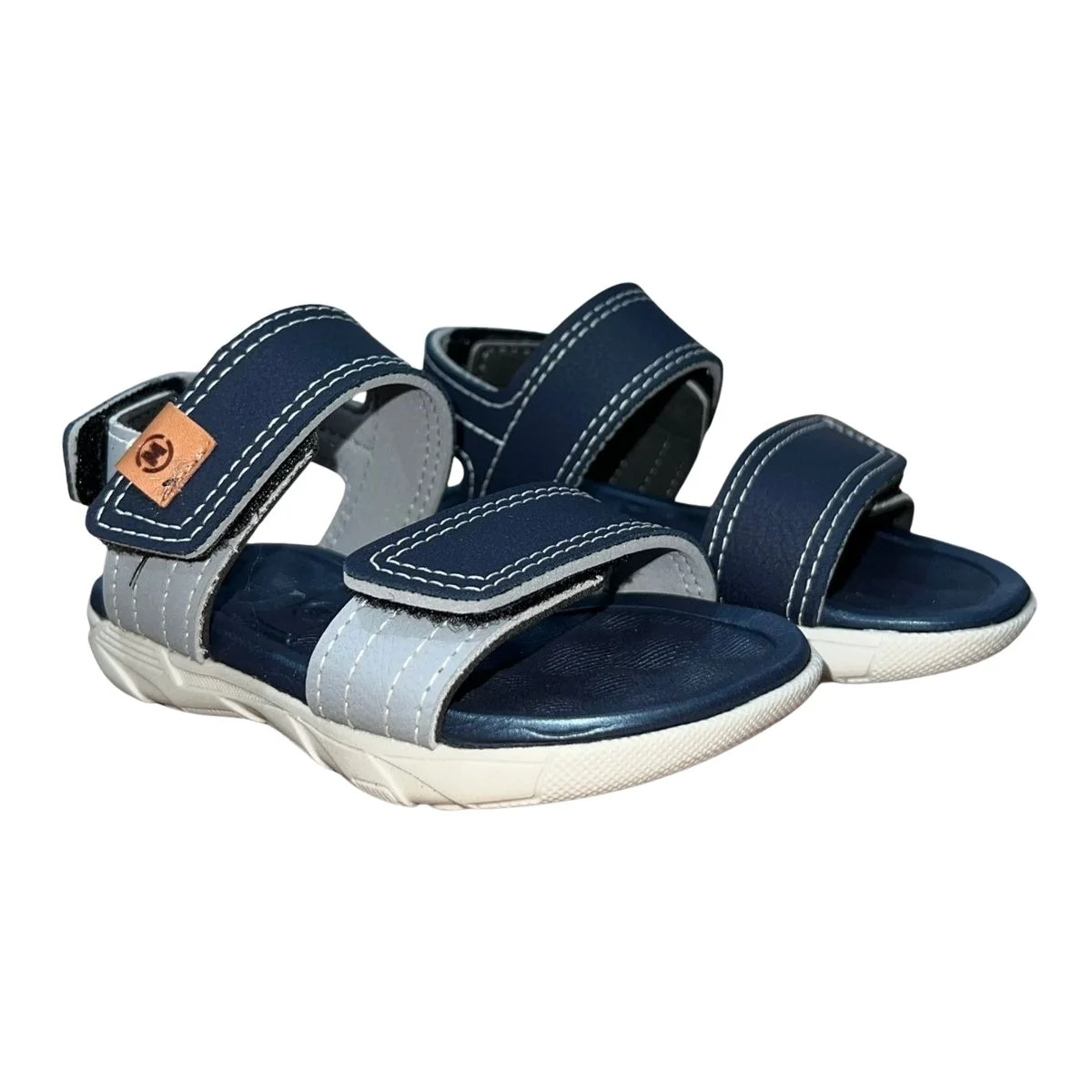Sandália Papete Infantil Menino Molekinho 2135.153 Marinho Marinho 2