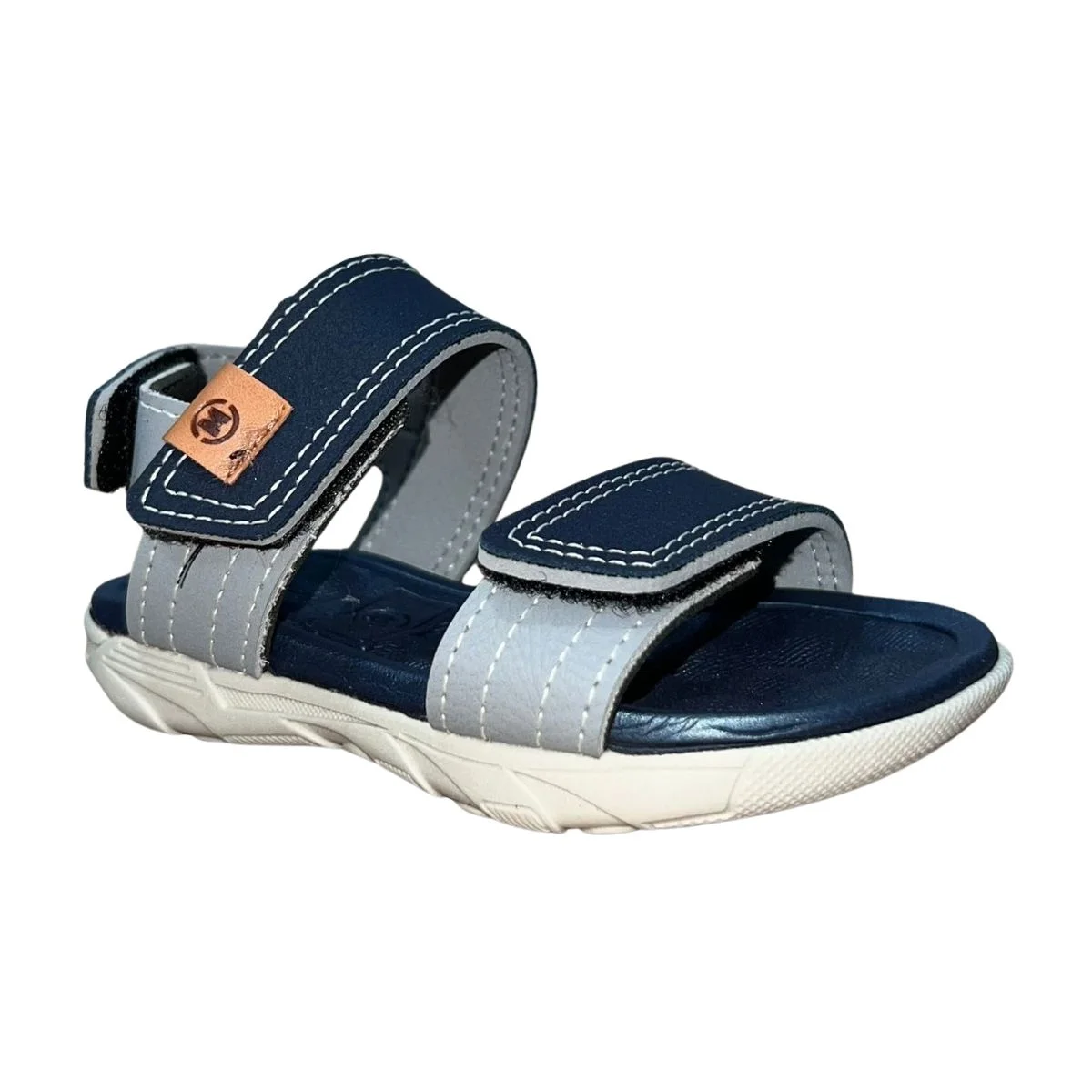 Sandália Papete Infantil Menino Molekinho 2135.153 Marinho Marinho 3