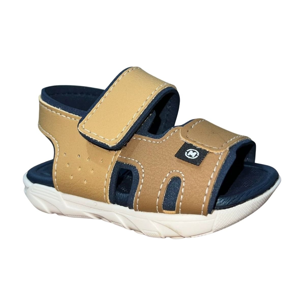 Sandália Papete Infantil Menino Molekinho 2135.137 Marrom Marrom 3