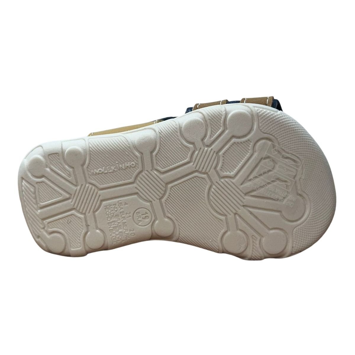 Sandália Papete Infantil Menino Molekinho 2135.137 Marrom Marrom 6