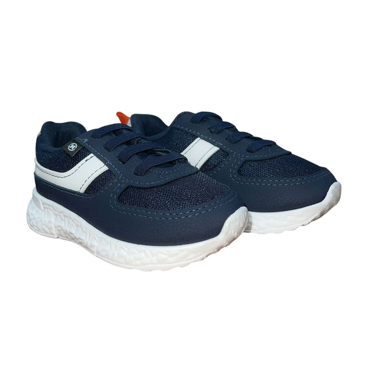 Tênis Slip On Esportivo com Cadarço Estilizado Infantil Menino Molekinho 2609.229 Marinho Marinho 2
