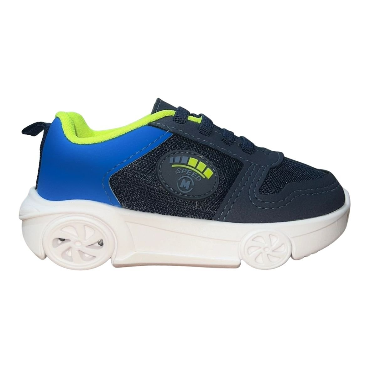 Tênis Slip On Casual Temático com Cadarço Estilizado Infantil Menino Molekinho 2632.211 Marinho Marinho 1